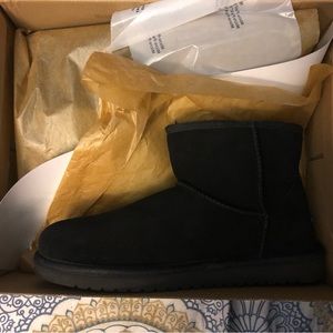Koolaburra by UGG Victoria Mini Black Fur Boots Womens Size 10 *New*